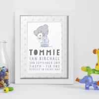 Personalised Tiny Tatty Teddy New Baby Framed Print Extra Image 1 Preview
